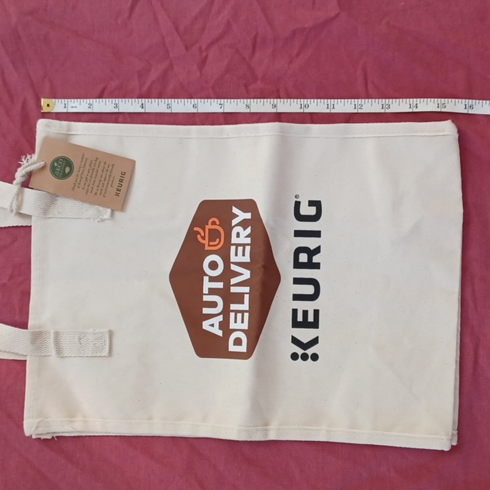 3/$25 SALE New Keurig Canvas Tote Bag 100% Eco-Friendly Recycled Cotton NWT - Picture 8 of 12